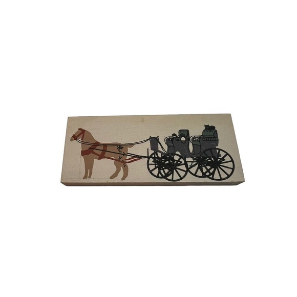 Lot of‎ 5 Cat's Meow Horse Drawn Carriage, Amish Wagon, Buggy, & Pony Express - Picture 10 of 11